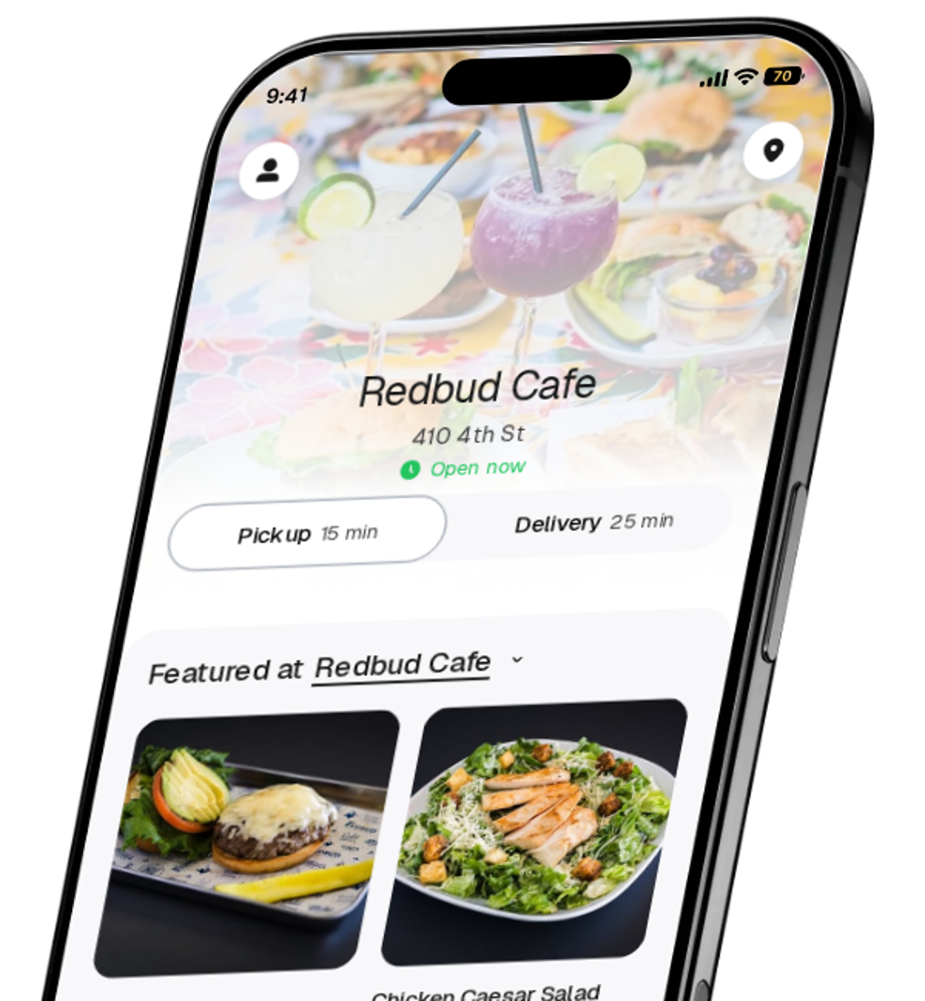 Redbud Cafe app preview
