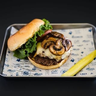 Mushroom Swiss Burger